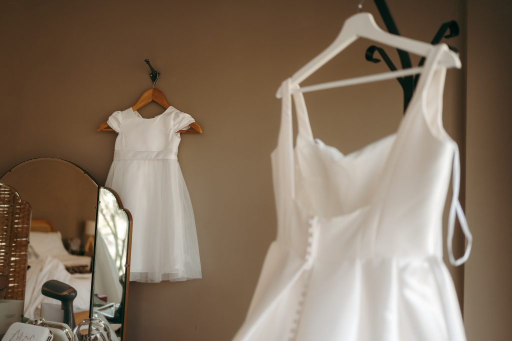 Beth & Rob's wedding at Carwinley Barn, Cumbria — the morning