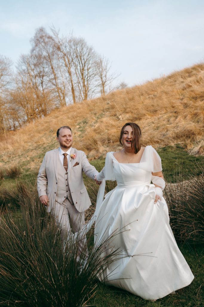Beth & Rob's wedding at Carwinley Barn, Cumbria — twenty minutes, in beautiful evening light
