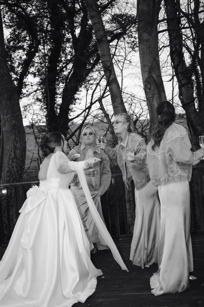 Beth & Rob's wedding at Carwinley Barn, Cumbria — dodgy moves and saxaphoe vibes