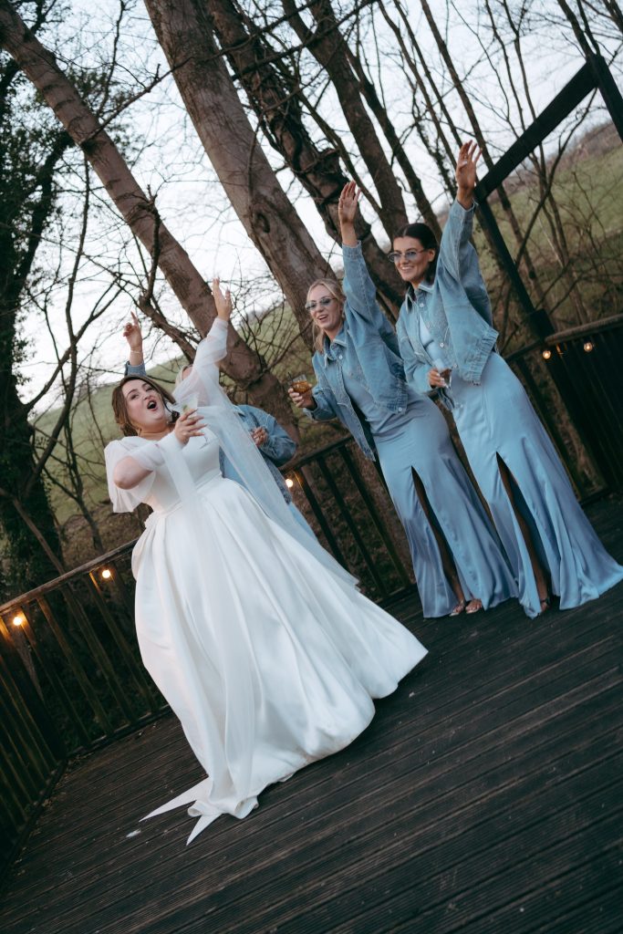 Beth & Rob's wedding at Carwinley Barn, Cumbria — dodgy moves and saxaphoe vibes