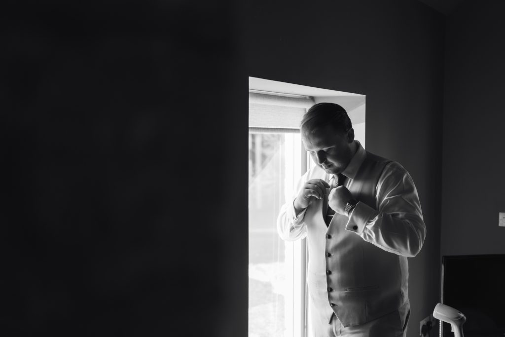 Beth & Rob's wedding at Carwinley Barn, Cumbria — the morning