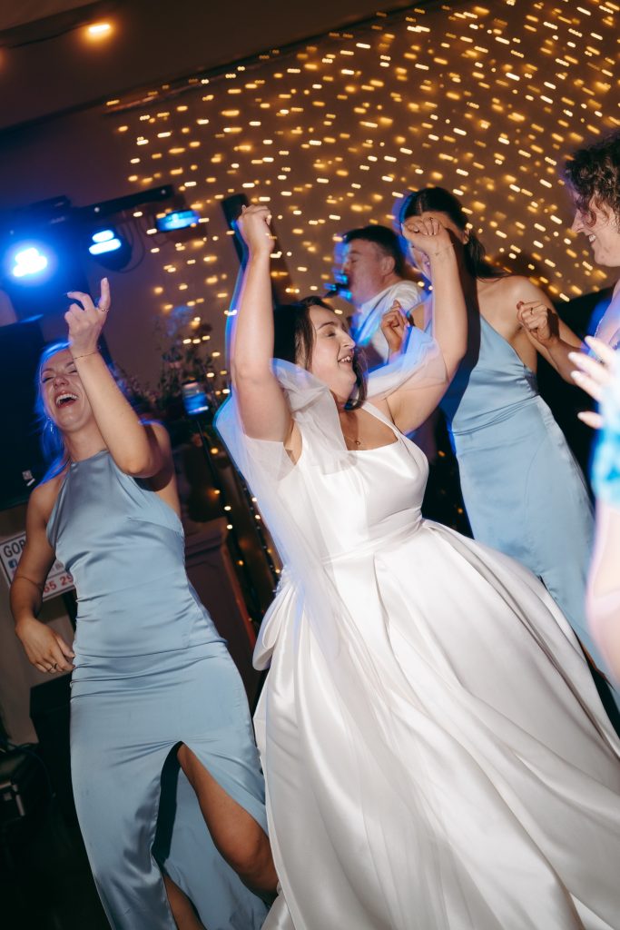 Beth & Rob's wedding at Carwinley Barn, Cumbria — dodgy moves and saxaphoe vibes