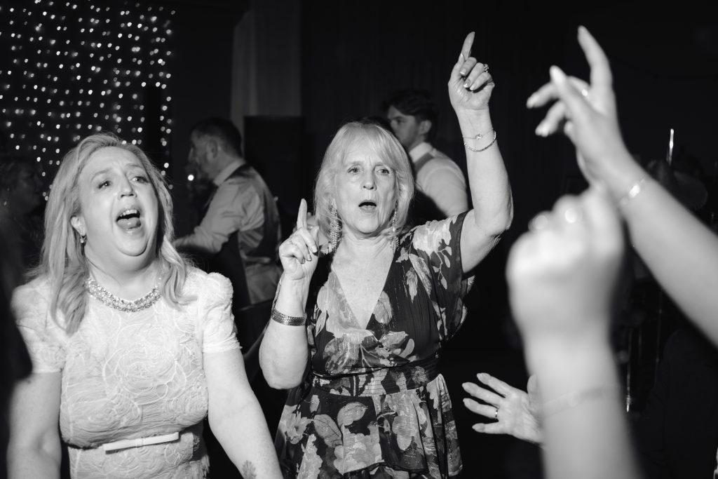Beth & Rob's wedding at Carwinley Barn, Cumbria — dodgy moves and saxaphoe vibes