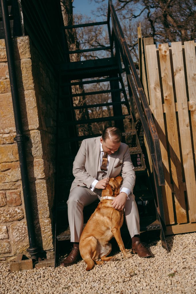 Beth & Rob's wedding at Carwinley Barn, Cumbria — the morning