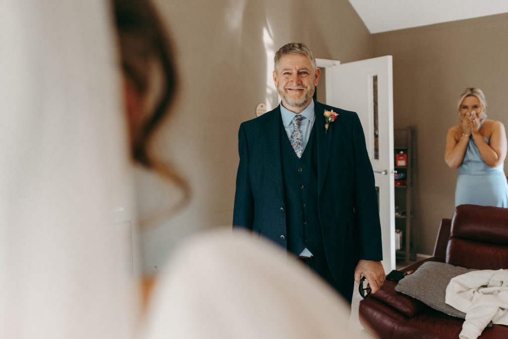 Beth & Rob's wedding at Carwinley Barn, Cumbria — the morning