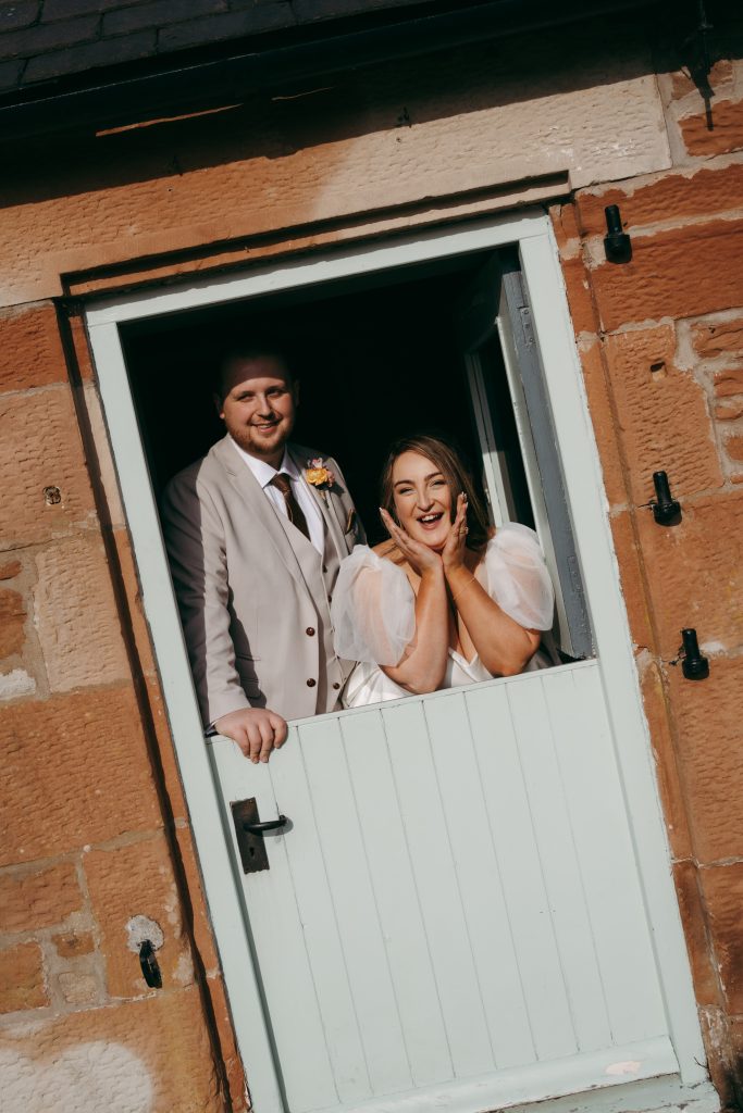 Beth & Rob's wedding at Carwinley Barn, Cumbria — twenty minutes, in beautiful evening light