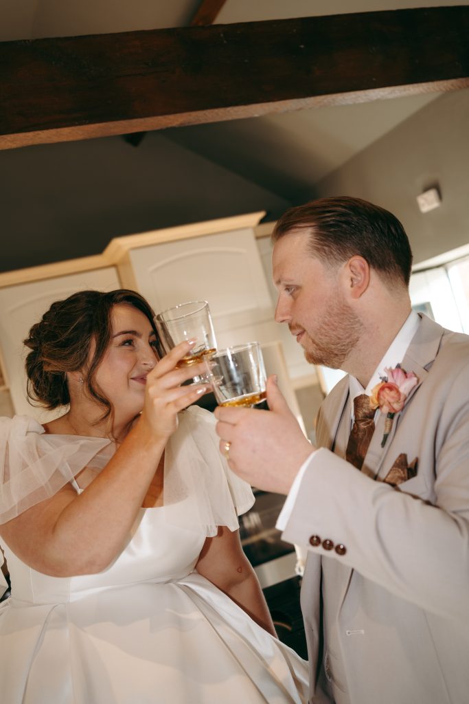 Beth & Rob's wedding at Carwinley Barn, Cumbria — twenty minutes, in beautiful evening light