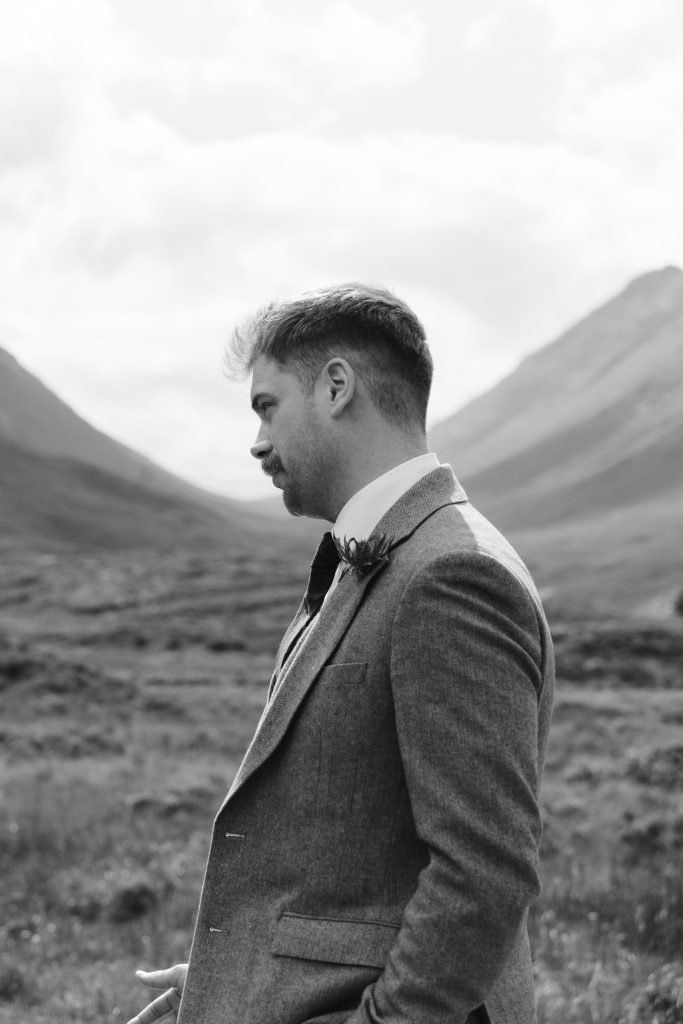 Mike & Hev's wedding at The Wee White House, Glencoe — the ceremony