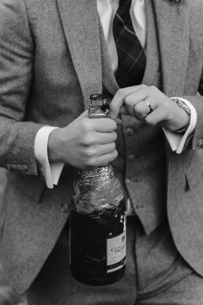 Mike & Hev's wedding at The Wee White House, Glencoe — drinks, laughs and happy tears