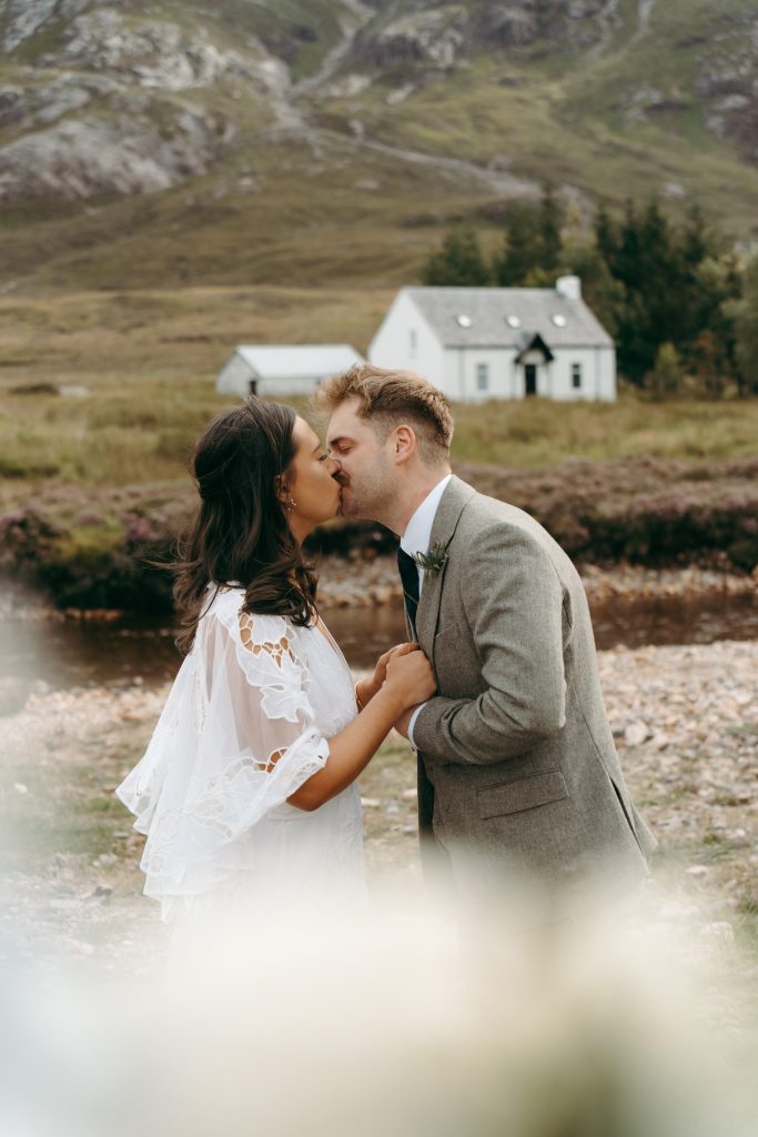 Mike & Hev's wedding at The Wee White House, Glencoe — twenty minutes, near the end of the light