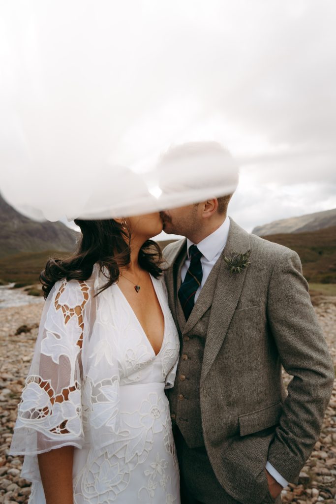 Mike & Hev's wedding at The Wee White House, Glencoe — twenty minutes, near the end of the light