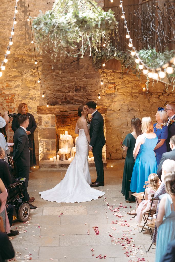 Caitlin & Tom's wedding at Doxford Barns, Northumberland — the ceremony