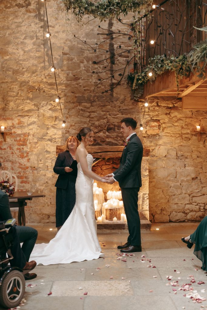 Caitlin & Tom's wedding at Doxford Barns, Northumberland — the ceremony