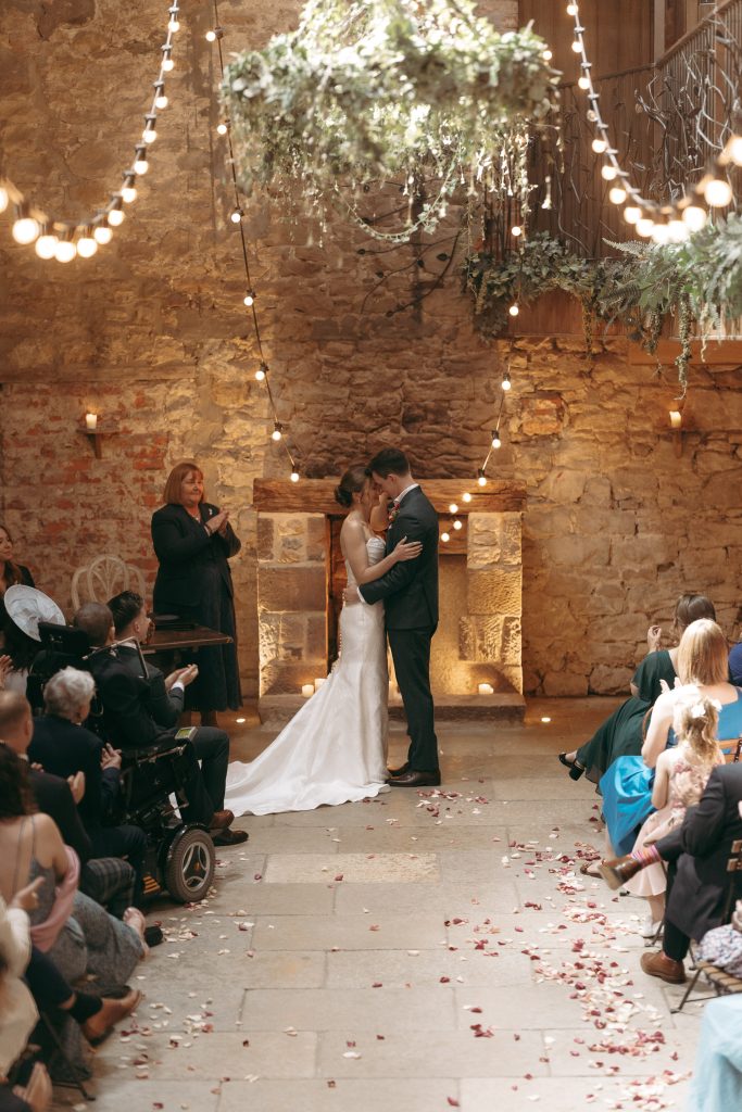 Caitlin & Tom's wedding at Doxford Barns, Northumberland — the ceremony
