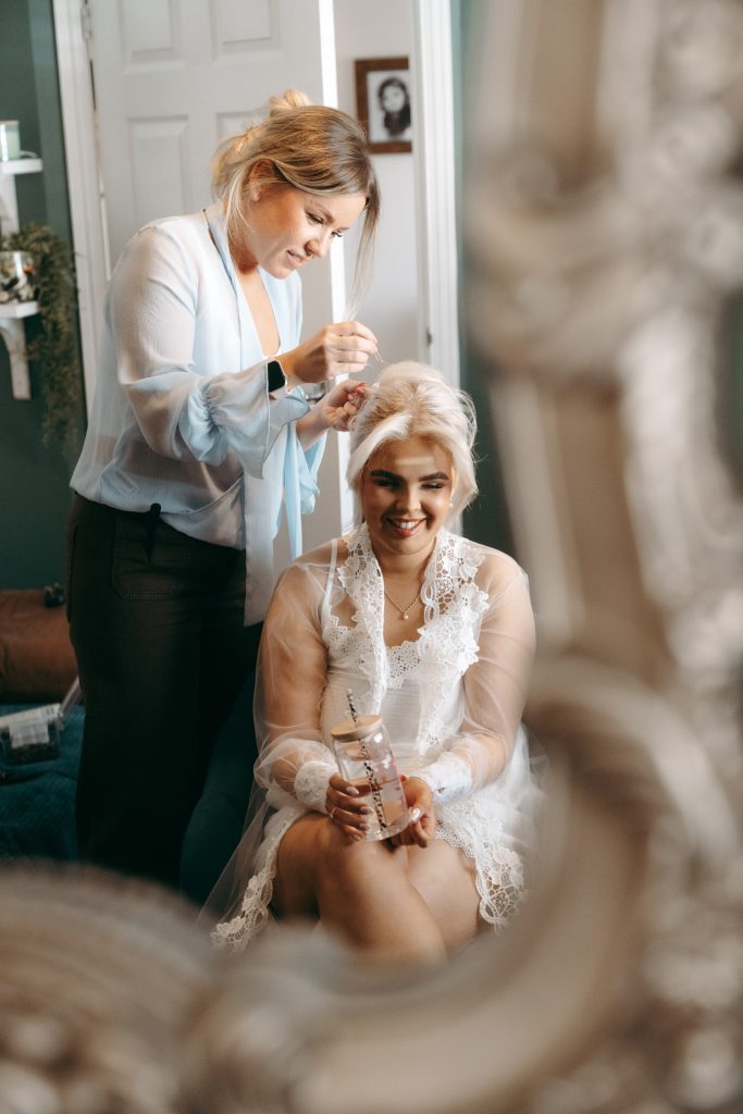 Laura & Kieren's wedding at Durham Masonic Hall — the morning