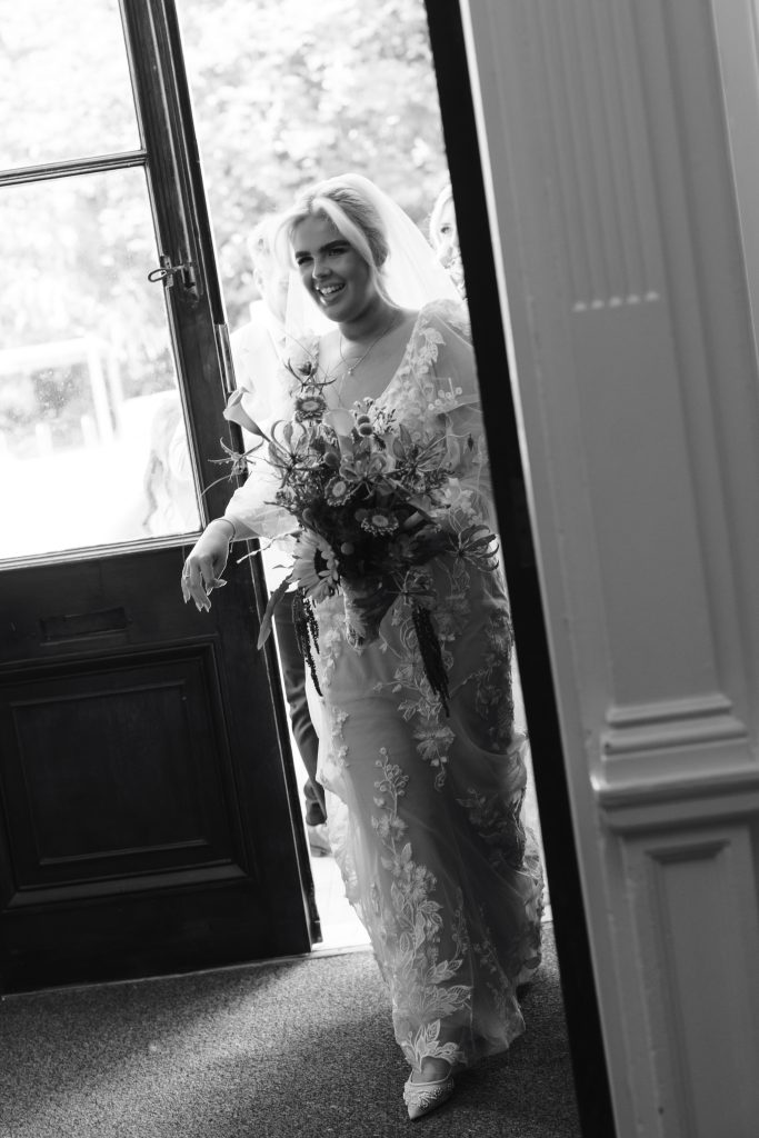 Laura & Kieren's wedding at Durham Masonic Hall — the ceremony