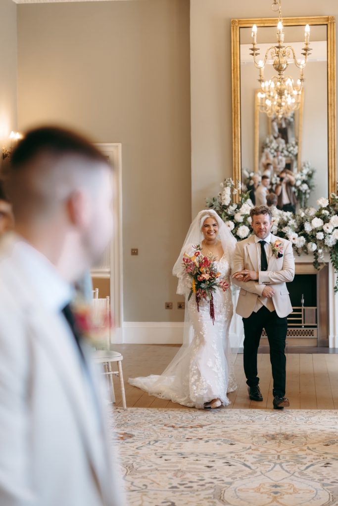 Laura & Kieren's wedding at Durham Masonic Hall — the ceremony