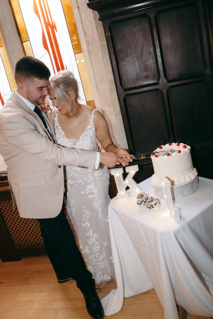 Laura & Kieren's wedding at Durham Masonic Hall — party time