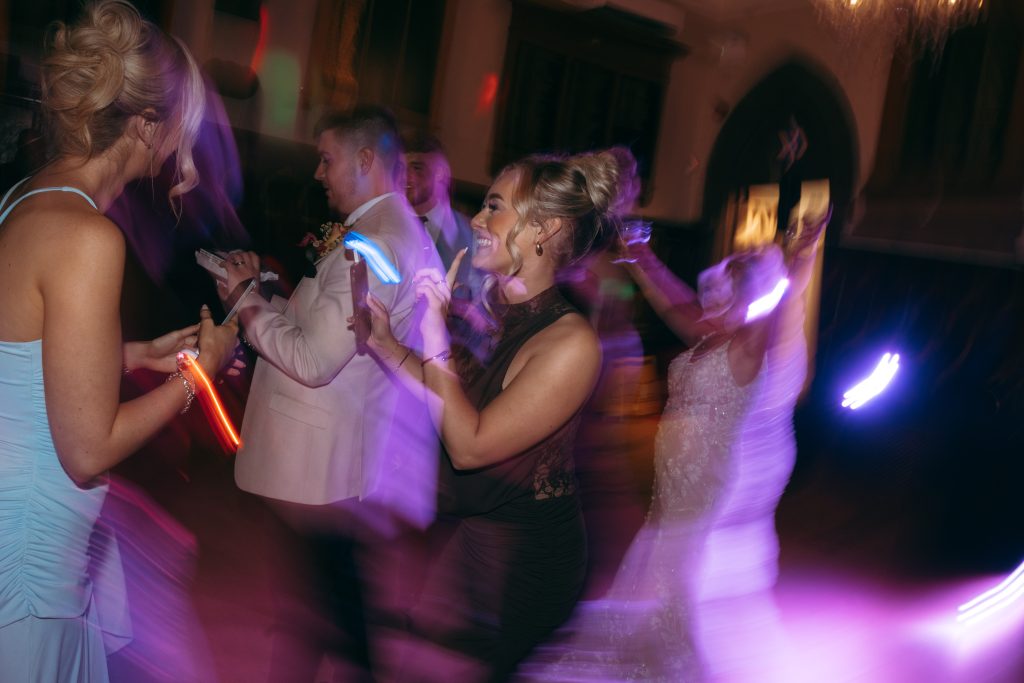 Laura & Kieren's wedding at Durham Masonic Hall — party time