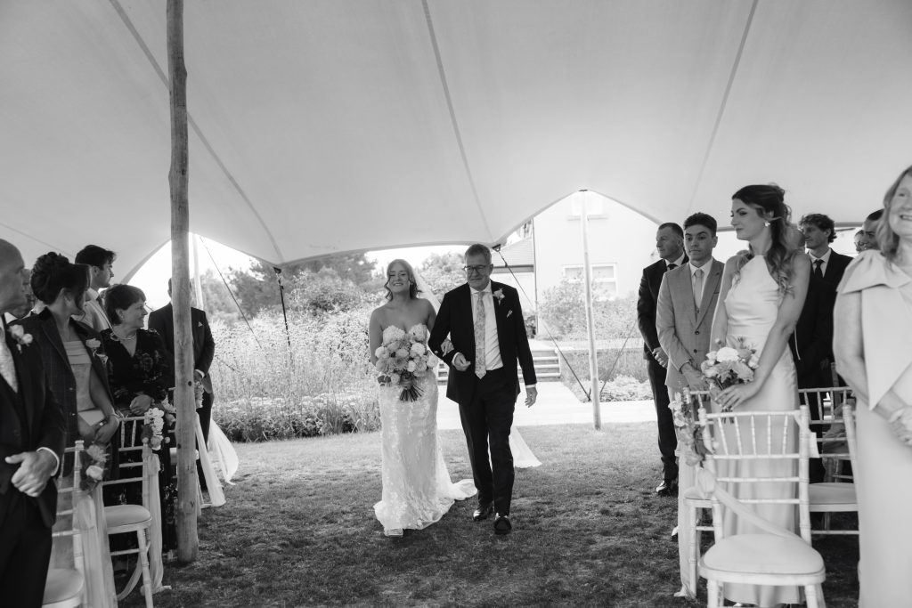 Libby & Tyler's wedding at The Hidden Oak, County Durham — ceremony