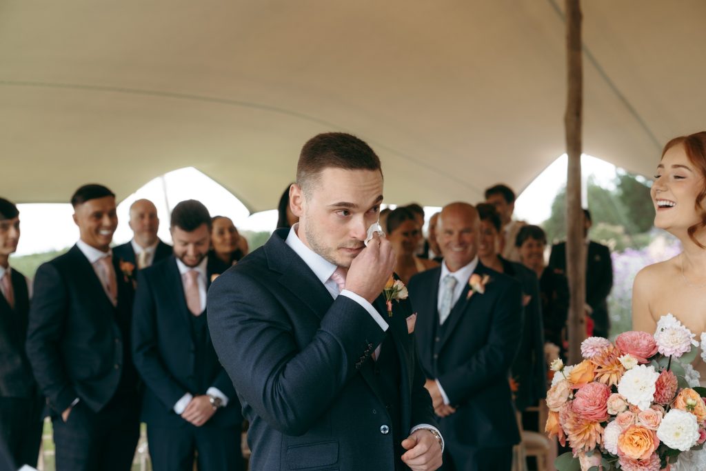Libby & Tyler's wedding at The Hidden Oak, County Durham — ceremony
