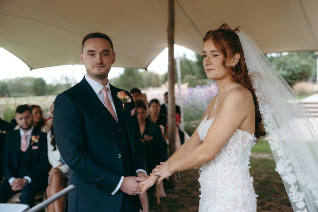 Libby & Tyler's wedding at The Hidden Oak, County Durham — ceremony