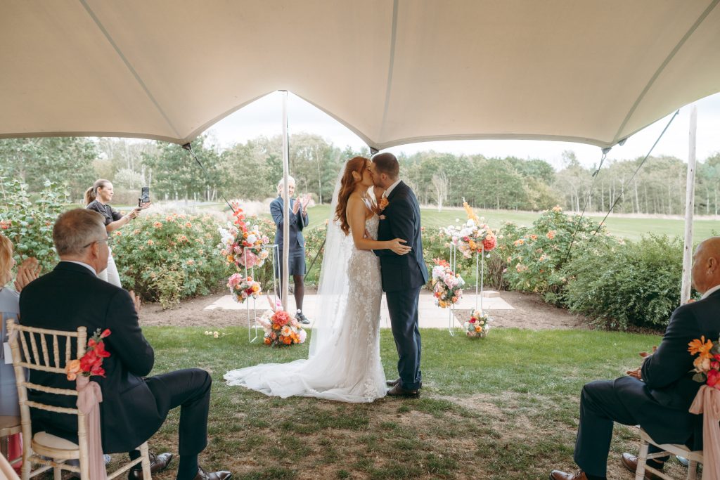 Libby & Tyler's wedding at The Hidden Oak, County Durham — ceremony