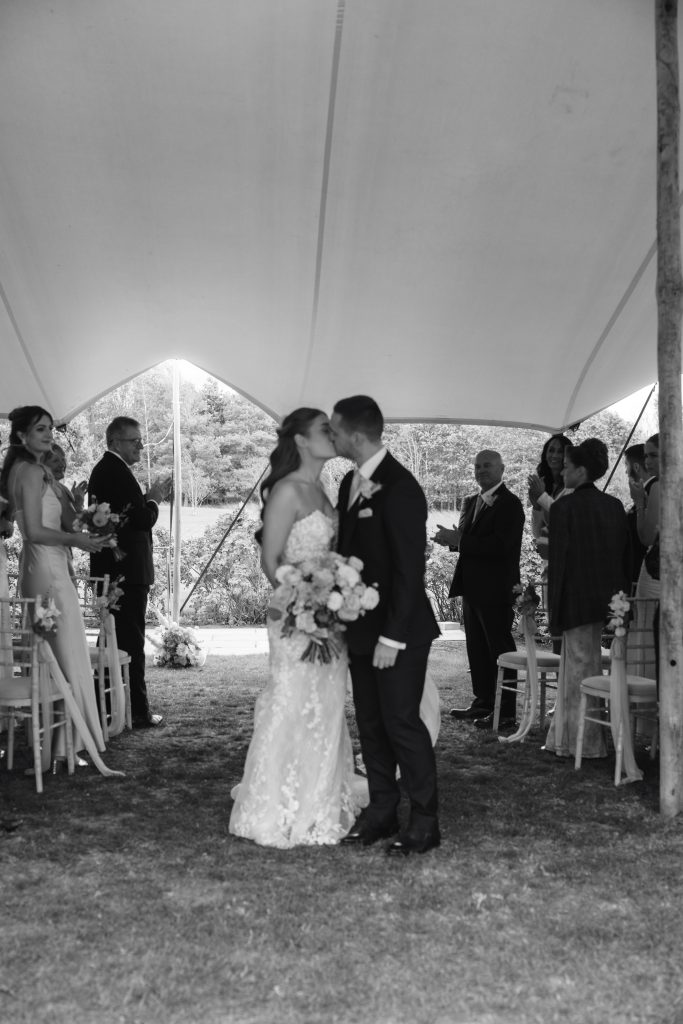 Libby & Tyler's wedding at The Hidden Oak, County Durham — ceremony