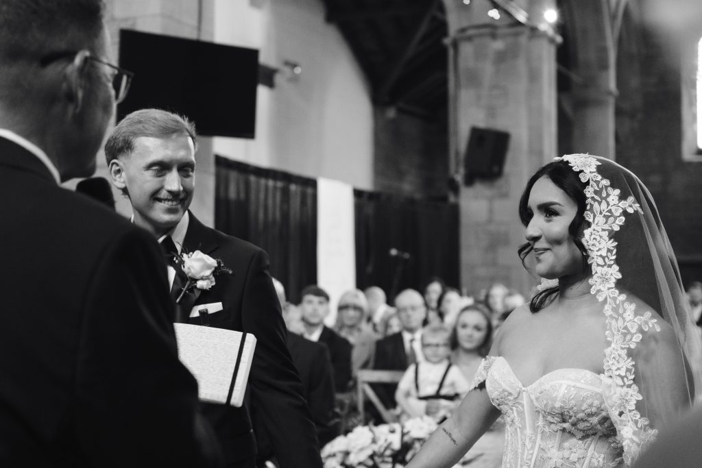 Monique & Taylor's wedding at Teeside Vineyard Church — the beating heart of the day