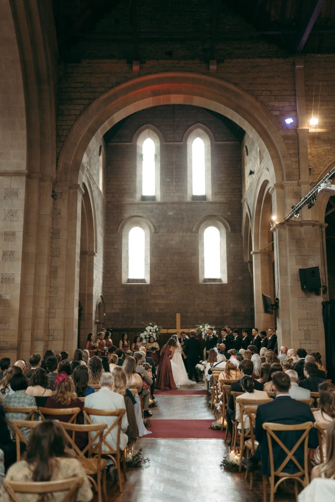 Monique & Taylor's wedding at Teeside Vineyard Church — the beating heart of the day